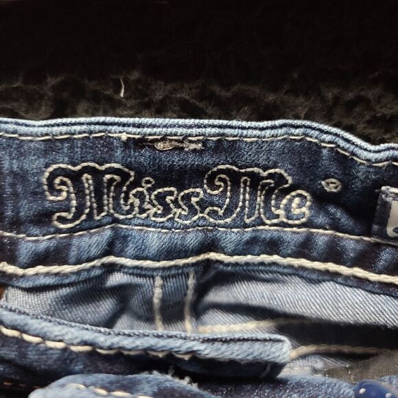 MissMe Womens Jeans Blue Size 25 Cotton Blend Signature Boot Pockets Button Zip - Picture 5 of 16